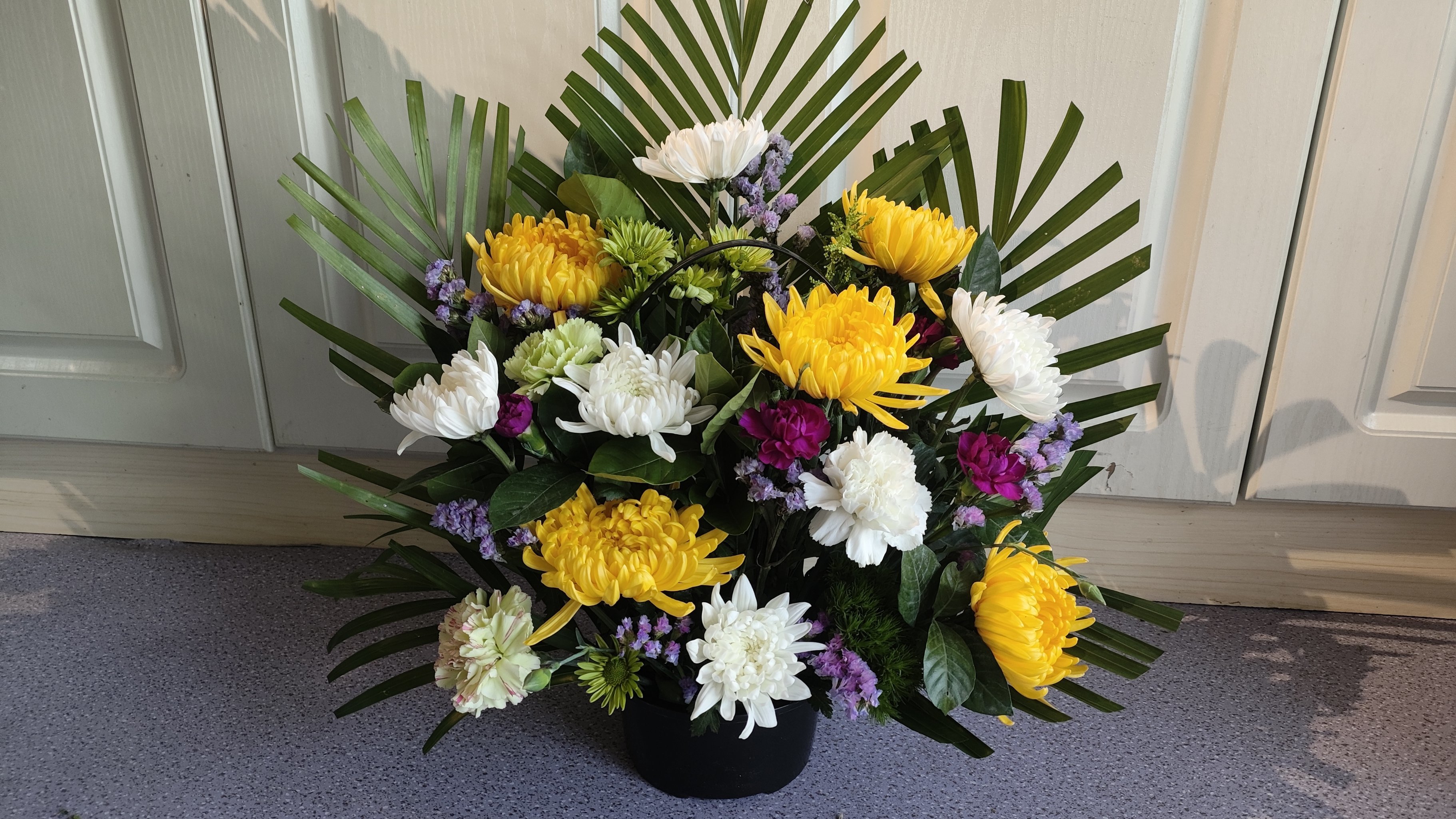 清明节花篮花束文明祭扫念故人#手提花篮