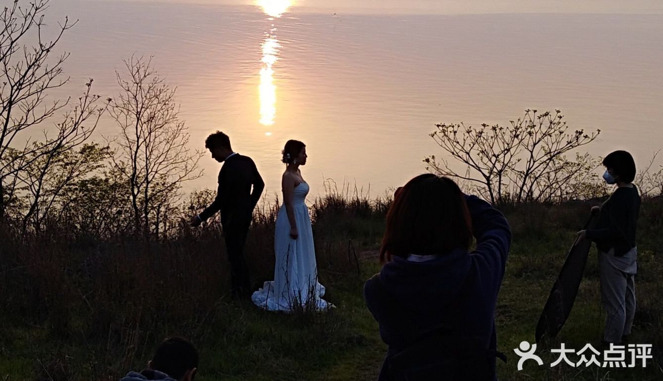 夕阳、婚纱、浪漫地一一黑石嘴