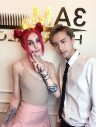 点击看大图 -3AM HAIR SALON染发烫发接发