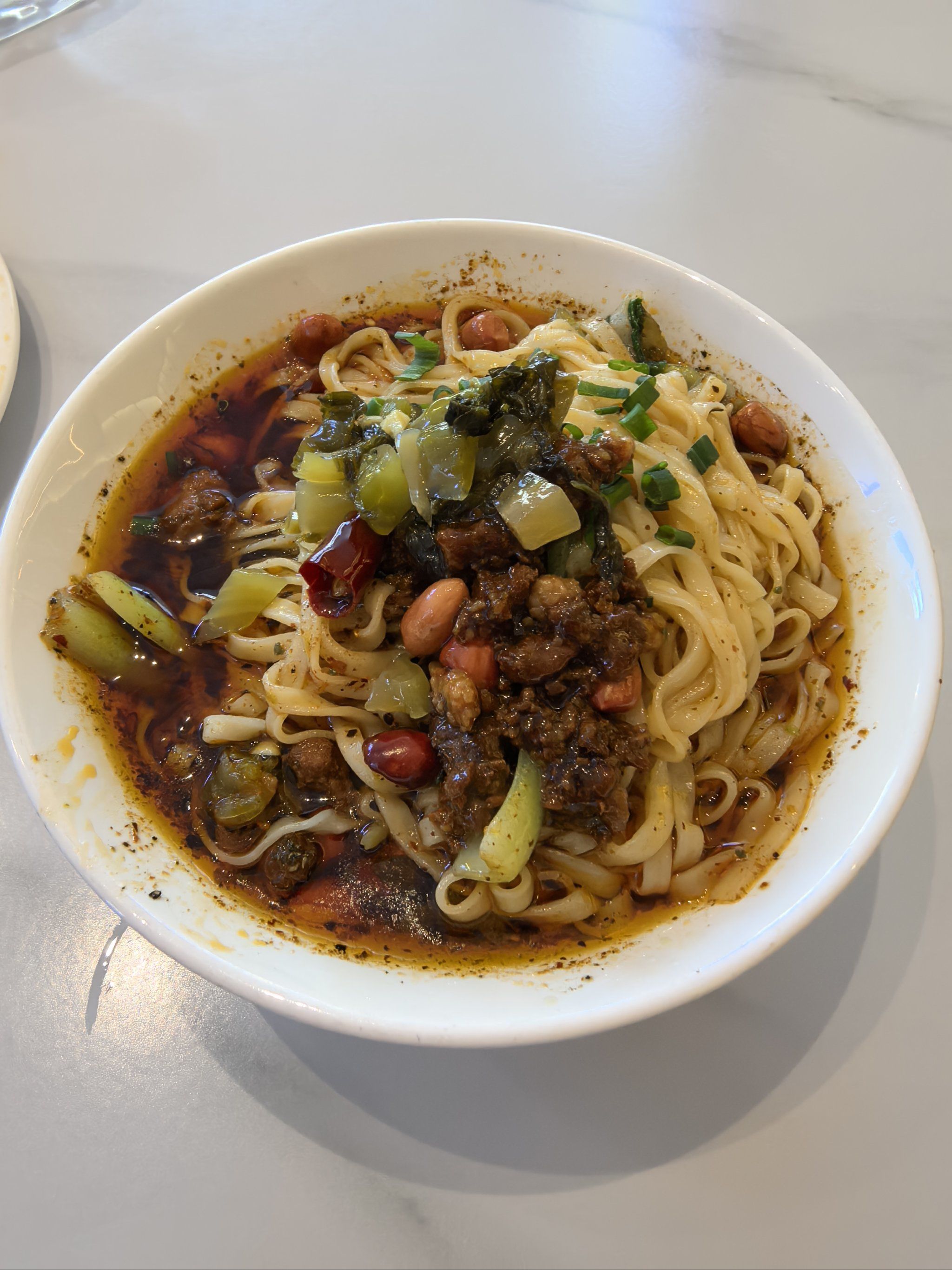 璧山酒店里最好吃的面条#小面#杂酱面,吃