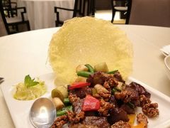 蒜香核桃雪花牛肉-上海金桥红枫万豪酒店-万豪中餐厅