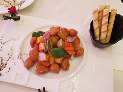 金奖乳香蜜桃淮山咕噜肉-清心鸡沙田乳鸽店·非遗传承(石溪店)