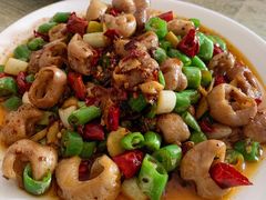 干煸肥肠-豆腐脑花