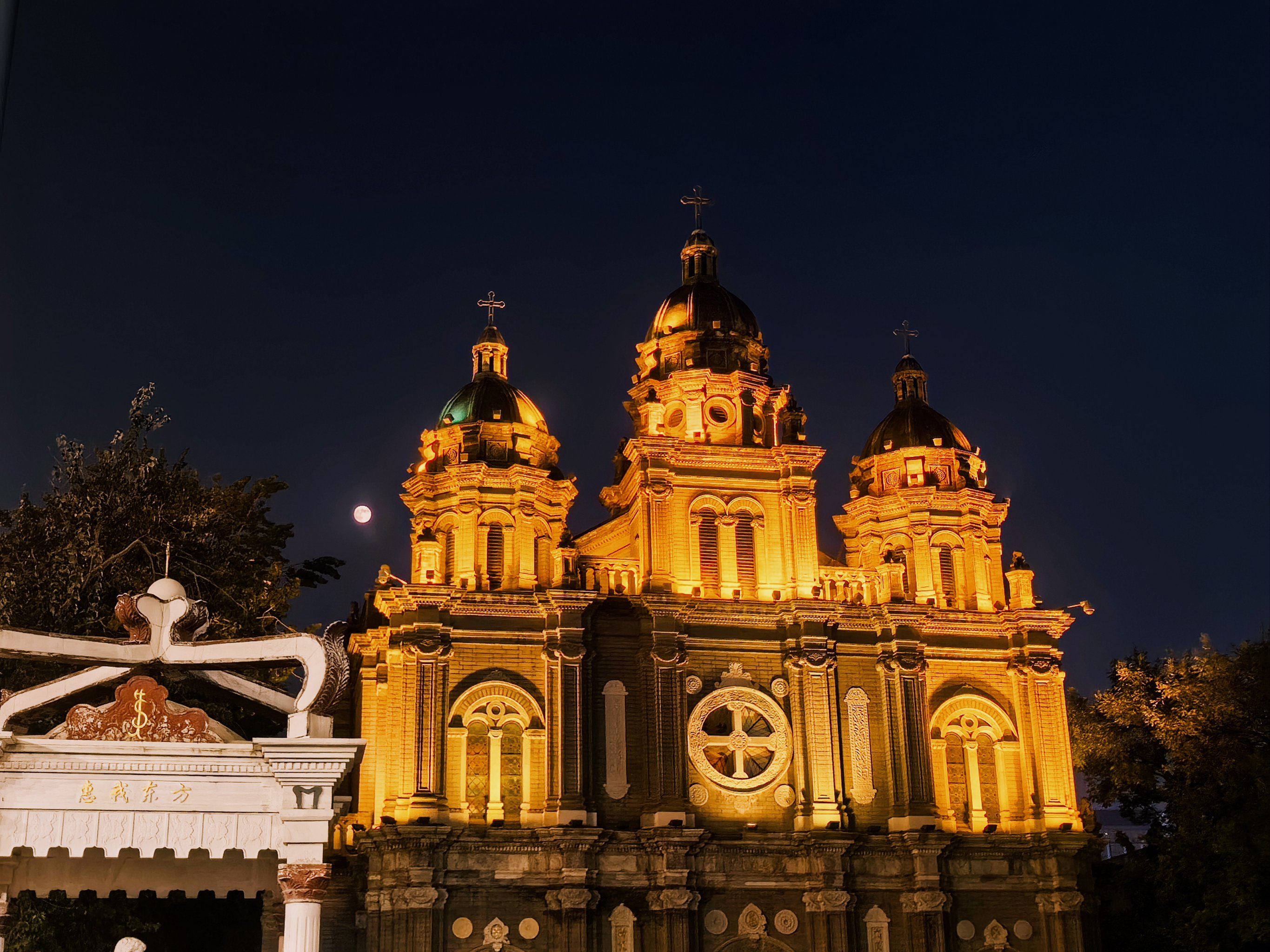 北京王府井夜景图片图片