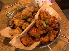 炸鸡翅一半一半-富乐满韩国正宗炸鸡韩国料理(虹泉路店)