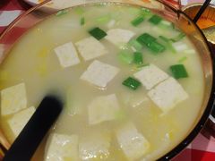 鸡汤小白菜煮榆林豆腐-西贝莜面村(近铁城市广场店)