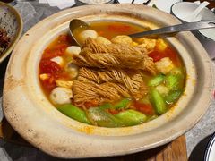 丝瓜鱼丸炖馓子-永安鱼庄·镇江菜(东吴路店)