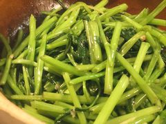 啫啫虾酱空心菜-熠盛粤味(永康路店)