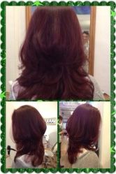 日本施华蔻的红色，很漂亮-Hair Garden Resort日式发艺沙龙
