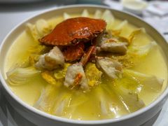 蛋饺白菜蒸青蟹-品悦酒店(三林古镇店)