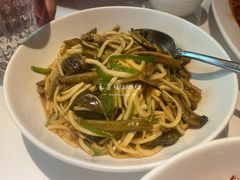 茭白炒现划鳝丝-玫瑰厅上海菜(兴国路店)