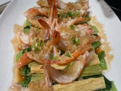 鲜虾支竹蒸水东芥-广州酒家(文昌总店)