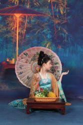 -后宫·古装汉服京剧儿童亲子全家福摄影