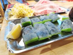 手工青椒酿虾滑-霸腹烤肉(厦门柚子番店)