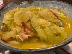 咸肉炒青番茄-好灶头妈妈菜·千岛湖柴火鱼餐厅(桐庐店)