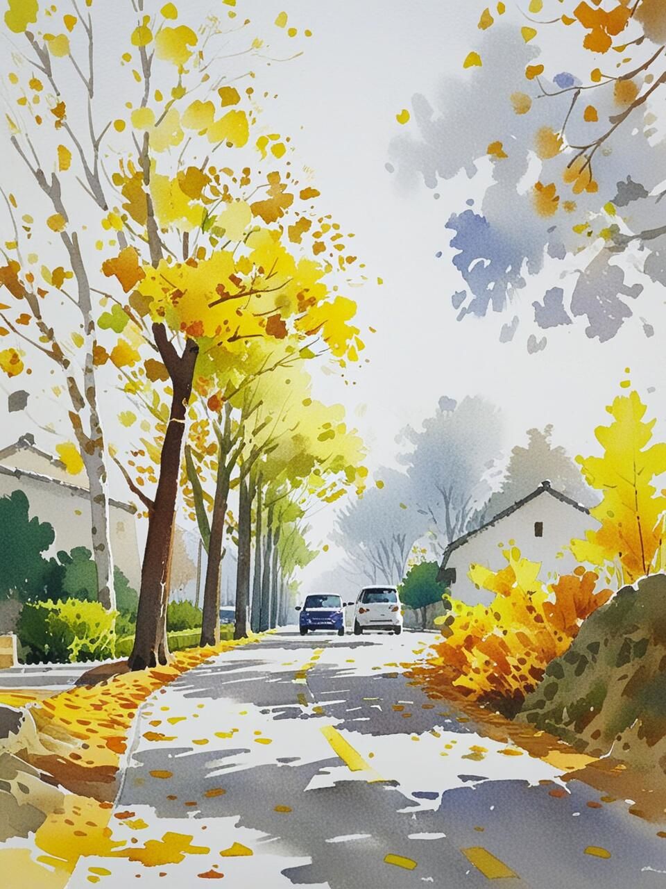 已经为你完成绘画创作,希望这些水彩风景画能带