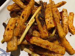 干巴炒藕丝-云海肴·汽锅鸡·云南菜(天津国金汇店)