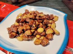 黑蒜子牛肉粒-天津乾毓德饭庄·清真传统炒菜·海鲜烧烤(咸阳路店)