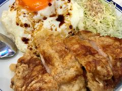 生炸鸡腿蛋饭-食运茶餐厅(文化宫店)