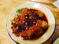 虎皮鹌鹑蛋-拈签一笑黄牛肉辣卤串串