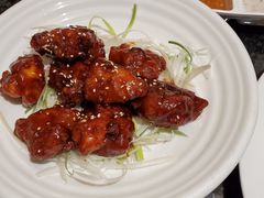 辣酱鸡块配海鲜炒年糕-酣庭院(红松东路店)