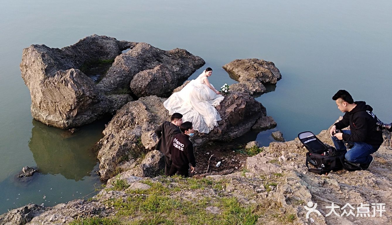 夕阳、婚纱、浪漫地一一黑石嘴