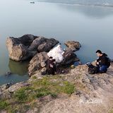 夕阳、婚纱、浪漫地一一黑石嘴