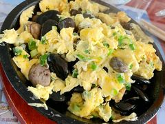 石子摊鸡蛋-北京龙庆四季香农家饭庄·灶台鱼·碳烤虹鳟鱼(龙庆峡店)