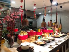 自助取餐区-广州希尔顿逸林酒店-OPEN開·全日制餐厅·海鲜·小火锅·自助餐(东风路店)