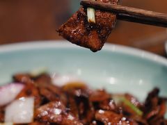 京葱爆猪肝-虎哥私房菜(馒头山店)