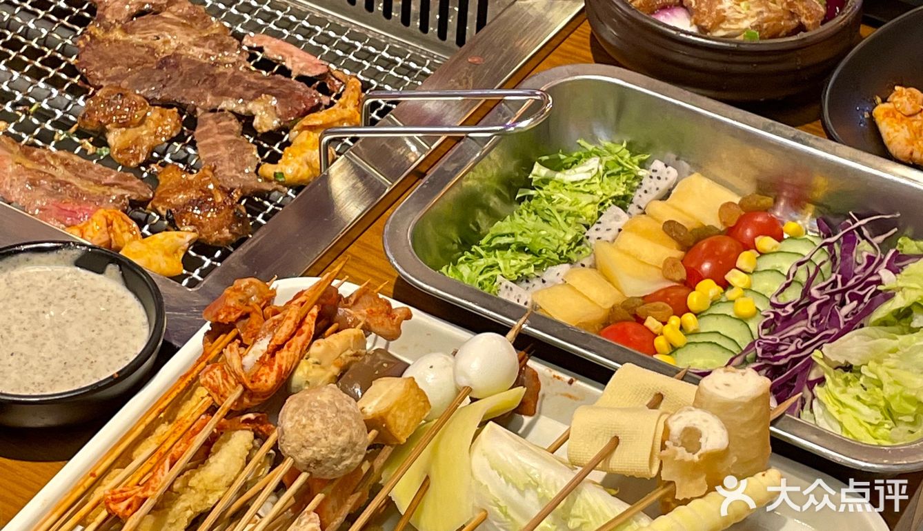 烤肉串串二合一自助！