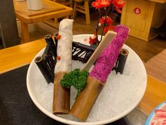 竹筒鲜虾滑-一斗火锅·招财羊毛肚(北温泉九号店)