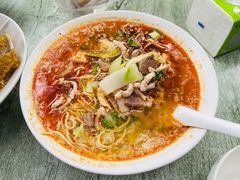 猪肝肉丝面-老太皮肚面