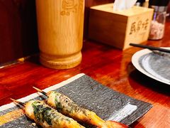 苏叶烤鸡皮虾-鸟串烧Yakitori