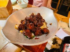 蒜香蜜汁排骨-绿茶餐厅
