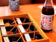 六款口味香盐及PONZU橘子醋-黒豚料理 寿庵(中央駅西口店)