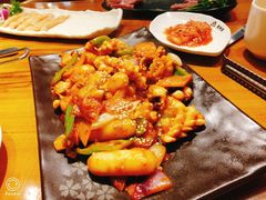 鱿鱼年糕-万兴佳烤肉·长白山老味道(东岸里店)