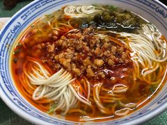 辣肉雪菜面-小桃园餐厅