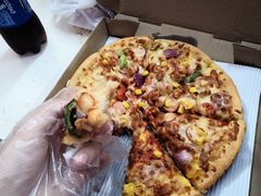 新奥尔良烤鸡肉拼香辣至尊比萨-尊宝比萨(公明百佳华店)