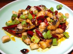 鲜椒爆鳗鱼-绿茶餐厅(华联万柳店)