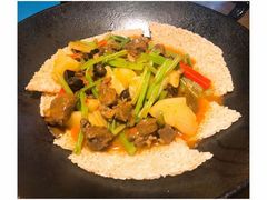 一个锅巴和时蔬-薇酌饮·陕西菜(南门外店)