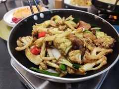 干锅花菜-小菜园新徽菜(南京秦淮龙蟠汇店)