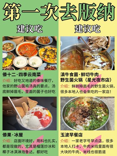 J人亲手整理/西双版纳美食/景点攻略