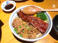 牛肉鳗蒲烧双拼饭-渔寿司·日本料理(艾尚天地店)