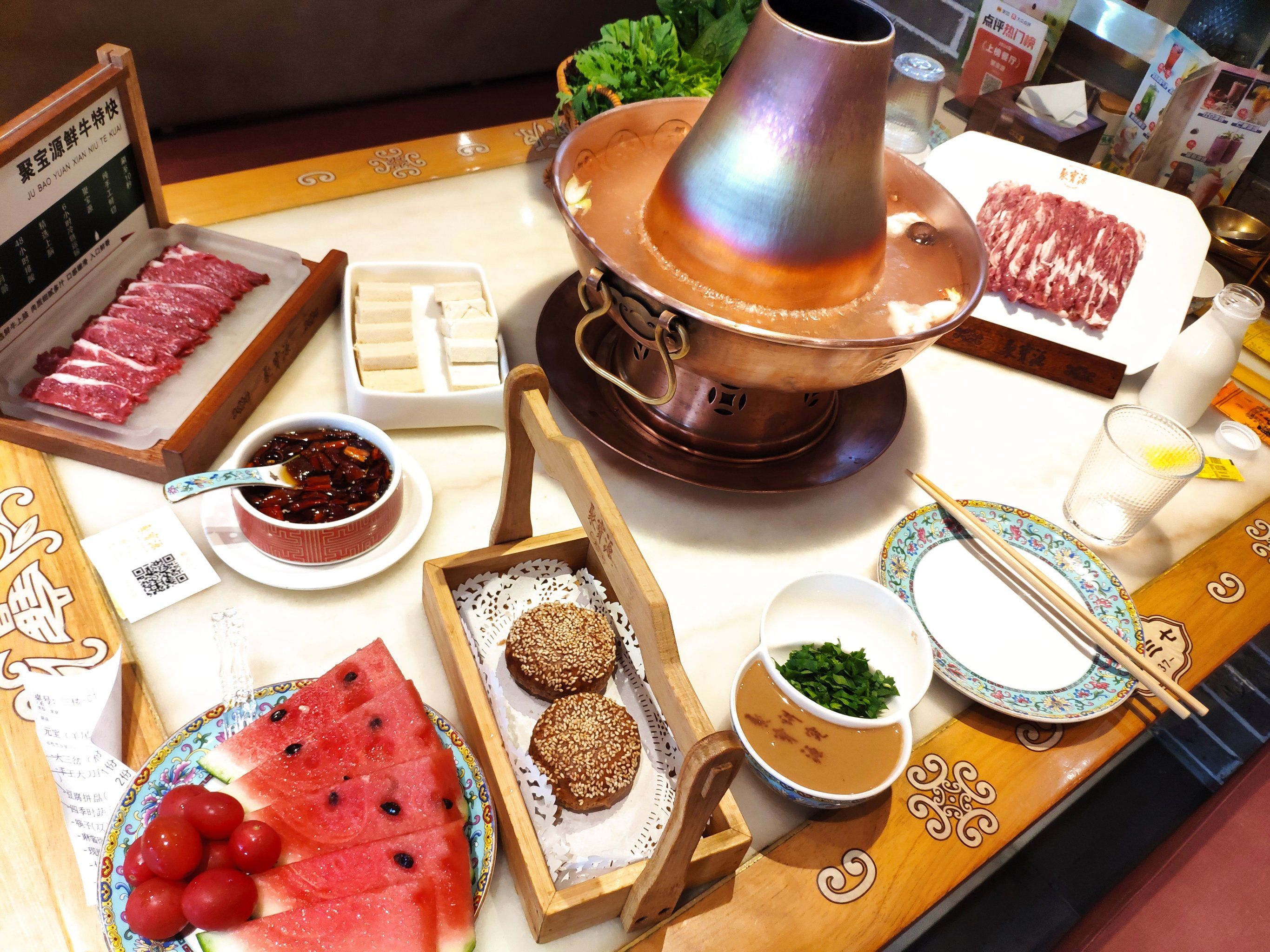 聚宝源火锅,北京铜锅涮肉的首选之一