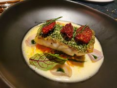 煎海鲈鱼配意大利节瓜面-AZUL by FUEL蓝色·法式酒馆(琶醍店)