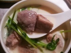 豆浆煮豆苗-菩提素素食餐厅(晶郦馆店)