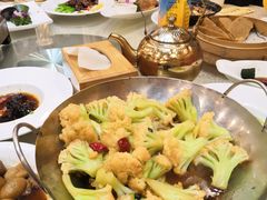 干锅花菜-新长岭大酒店酒楼