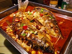 香辣孜然烤鱼-鑫农家大院(余家头店)