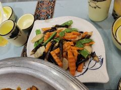 黑鸡枞菌炒田园时蔬-大师傅金奖啤酒鱼(阳光店)